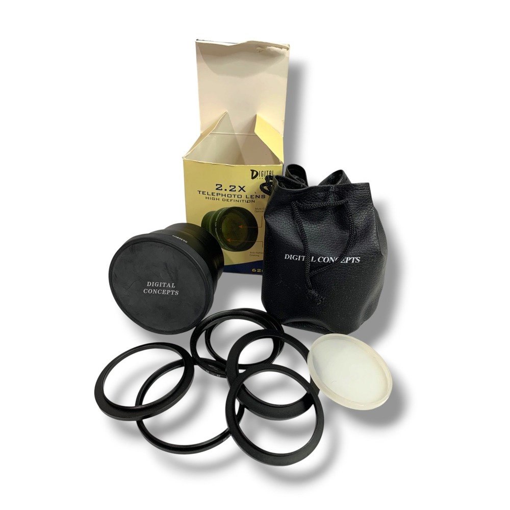 Digital Concepts High Definition Telephoto Lens Set 2.2x 62mm Lens Kit #2662T